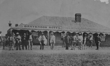 Photograph - Braybrook Hotel bluestone, [circa 1920s]