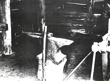 Photograph - Anvil in HV McKays blacksmiths shop