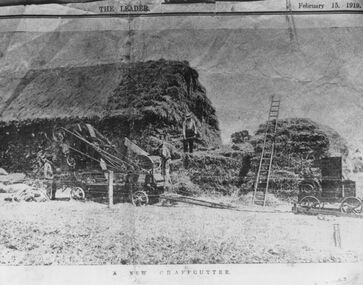 Photograph - The new chaff cutter, 1988