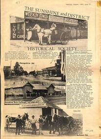 Document - Sunshine High School and Sunshine North Technical School Profile School Newspaper, 1981
