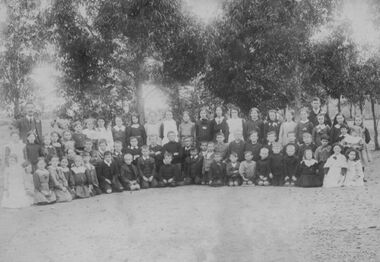 Photograph - St. Albans State School children with teacher
