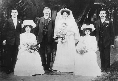 Photograph - Whiting wedding group