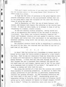 Document - Parsons and Lewis Pty Ltd by Peter Parsons, 1988