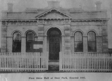 Photograph - First Braybrook Shire Hall Ballarat Road Deer Park