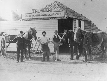 Photograph - J Newman Blacksmith & Wheelwright, 1890