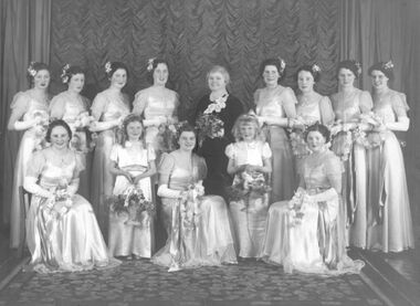 Photograph - St Marks Church Debutantes 1938 Photograph, 1937