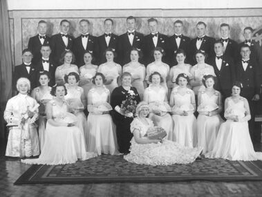 Photograph - St Marks Chruch Debutantes and Partners 1938 Photograph, 1938