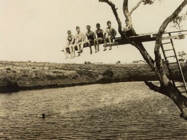 Photograph - Swimming Pool Kororoit Creek in 1920s, 1935