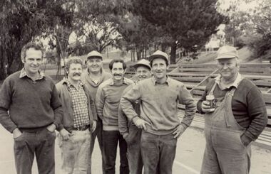 Photograph - Group of Volunteers Ash Wednesday Fires, 1983