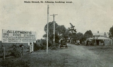 Photograph - St Albans looking west 1920s, 1925