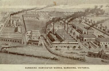 Photograph - HV McKays Sunshine Harvester works Sunshine Victoria, 1914
