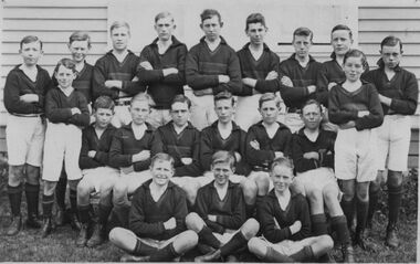 Photograph - Sunshine Boys Technical School football team, 1938, 1938