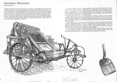 Drawing - HV McKay Harvester, 1997
