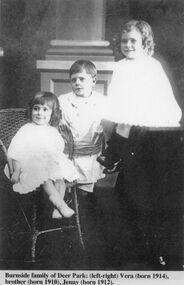Photograph - Burnside Family of Deer Park, circa 1916; circa 1930