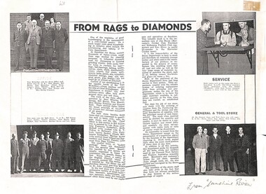 Article - Sunshine Steel Sprocket Chain and From Rags to Diamonds, 1999