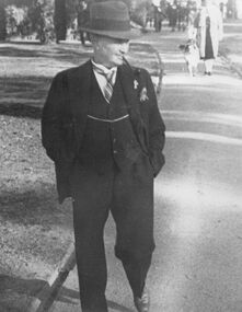 Photograph - Photograph of Mr Jack Howard in McKays Garden, [mid 1920s]