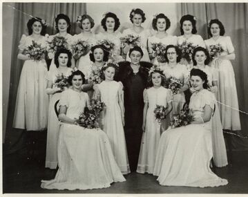 Photograph - Sunshine City Ball girls debutantes 1947, [1947]