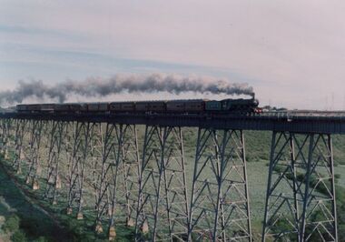 Photograph - The Flying Scotsman steam train crossing the Maribyrnong River 1989, 1989