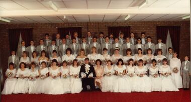 Photograph - Photograph of a debutante set and Mayor Cr Norm Buckley, [1985-86]
