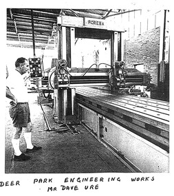 Photograph - Deer Park Engineering Works Mr Dave Ure, 1967