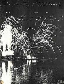 Photograph - Fireworks display Illustrations Perth WA, [1940]