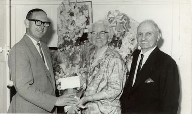 Photograph - Mr H Drayton making a presentation
