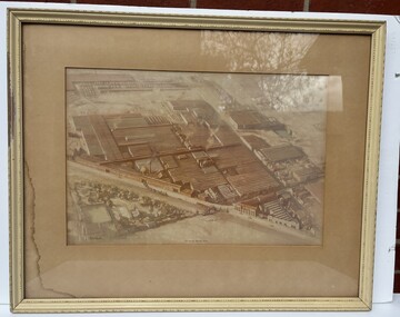 Artwork, other - Sunshine Harvester Works Illustration Print, 1925