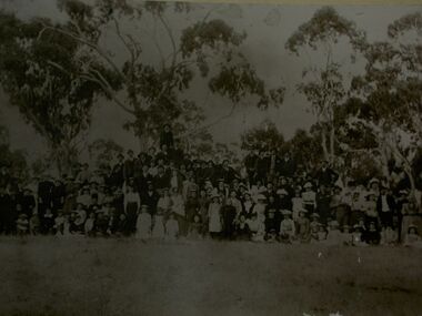 Photograph - Gathering at China swamp near Horsham, circa 1892