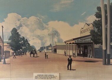 Artwork, other - Hampshire Road Sunshine C1909 Painting, circa 1990