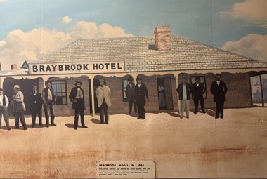 Artwork, other - Braybrook Hotel in 1854 Painting, n.d