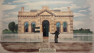 Artwork, other - Braybrook Shire Hall Deer Park 1885 Painting, n.d