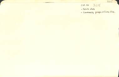 Archive - Sporting Clubs & Community / Service Groups - Sunshine history - collection of articles 1989-1999, Various, 1989 -1999