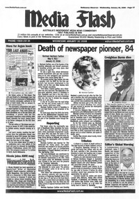 Article - Newspaper article on passing of Norman H Carlton