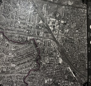 Photograph - Two aerial photographs of City of Sunshine, Dept Crown Lands and Survey