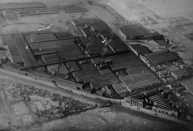 Photograph - Aerial view of HV McKay Massey Harris Factory, 1942