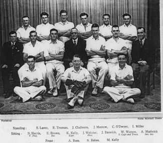 Photograph - East Sunshine Cricket Club 1947 - 1948 Team Photo, 1948