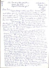 Letter - Mrs B Humphrey Documents Photos And Letters