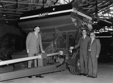 Photograph - Massey Ferguson header in factory