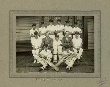 Photograph - Sunshine Technical School Cricket Team 1930 Photograph, 1930