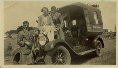 Photograph - Sunshine bus service and manufacturing industries, circa 1929