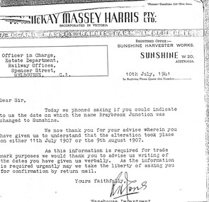 Archive - McKay letters and documents, 1941 1993