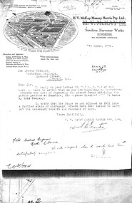 Letter - Sunshine Gardens Railway Pickett Fence Repair Letters, 1931