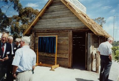 Photograph - Smithy replica official opening, 2001