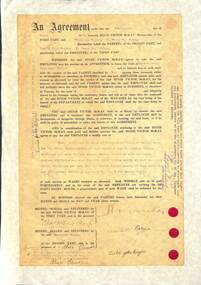 Administrative record - H.V. McKay Apprentice indenture for Mr John Roger, 1911