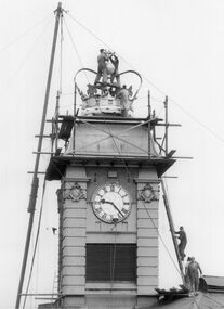 Photograph - McKays clock tower, 1953