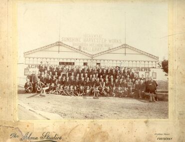 Photograph - Hugh V McKay Sunshine Harvester Works Braybrook Implements Works Sunshine Factory Group Photo of Employee, The Alma Studios, 1905