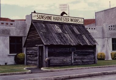 Photograph - Original smithy at Harvester Works, circa 1954