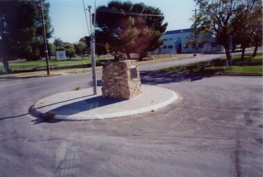 Photograph - Massey Ferguson tractor monument Wentworth NSW, circa 2000