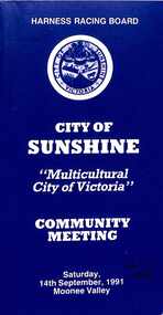 Ephemera - City of Sunshine Harness Racing Programmes, 1991; 1992;1994