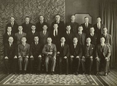 Photograph - Sunshine Football team and committee, 1936, 1936